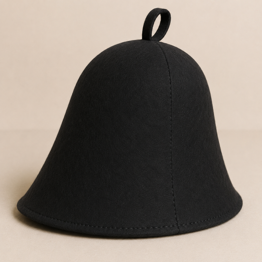 Black Sauna Hat